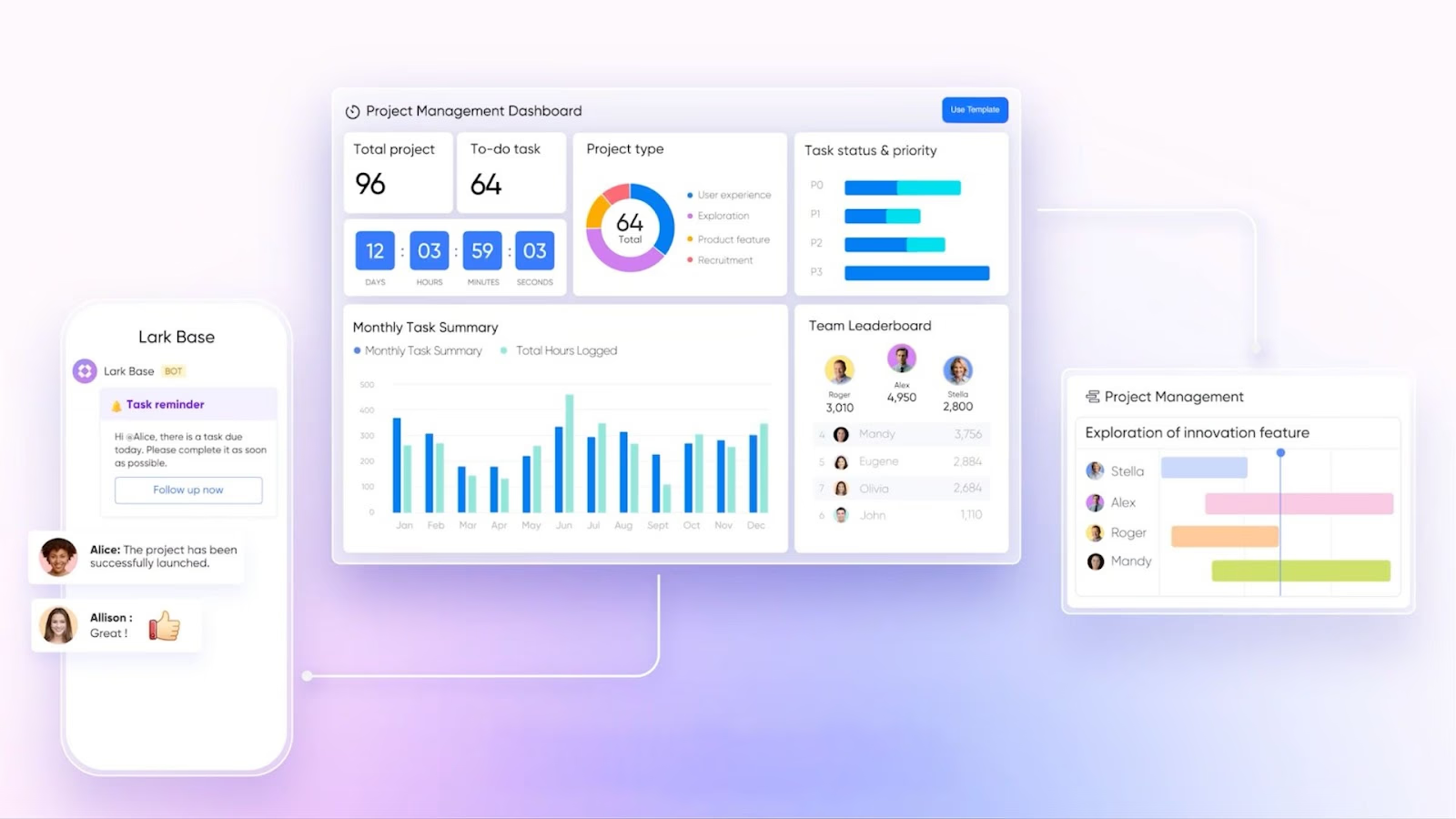 Lark base Agile workflow automation
