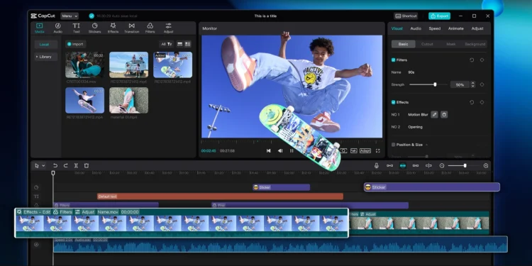 Creating Engaging School Presentations Using CapCut Desktop Video Editor